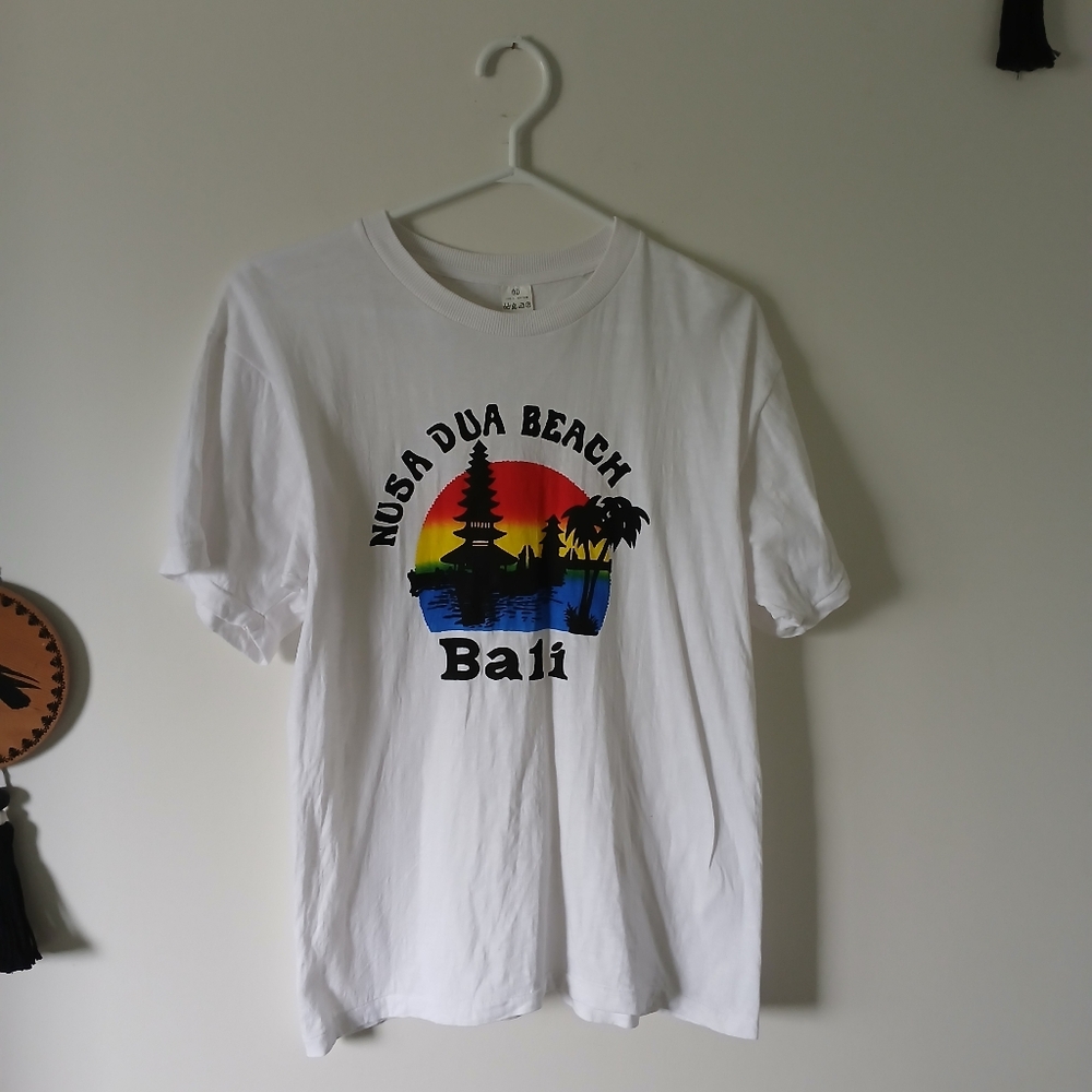 70s/80s Bali Nusa Dua Beach Single Stitch Cotton Shirt